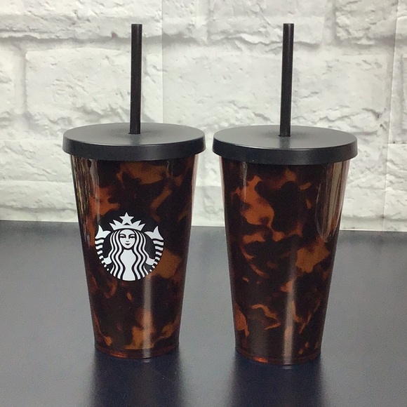 Brand New Limited Edition 2019 Mocha Swirl Starbucks Tortoise Grande Tumbler - Picture 4 of 6